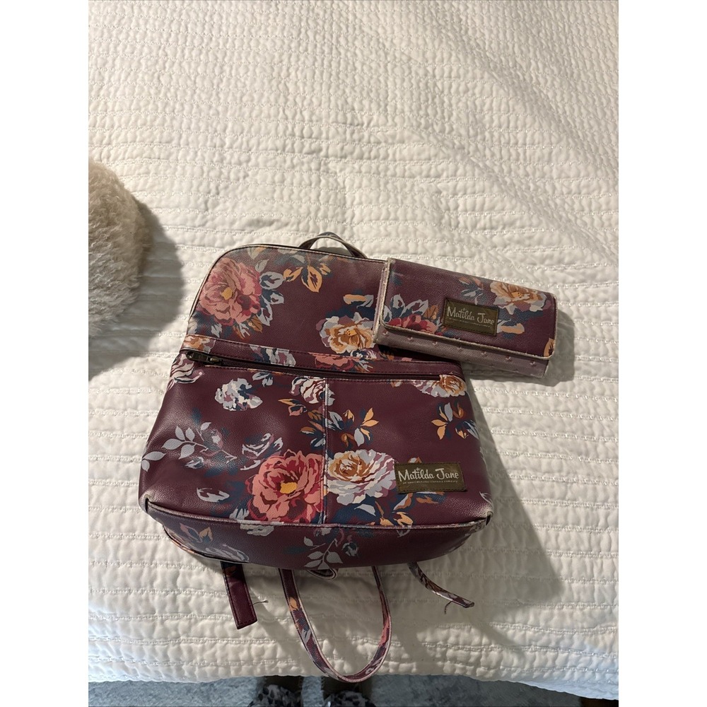 matilda jane backpack with matching clutch